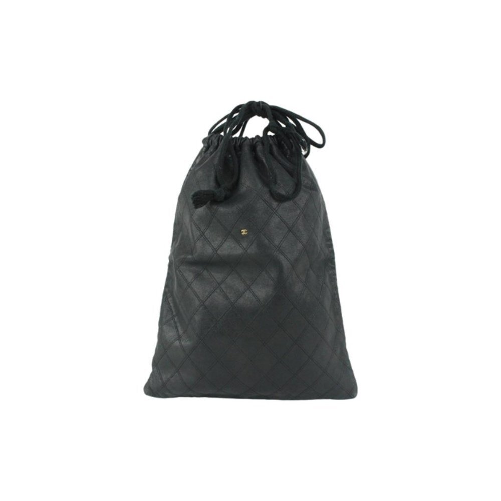 Chanel Ultra Rare Large Quilted Lambskin CC Logo